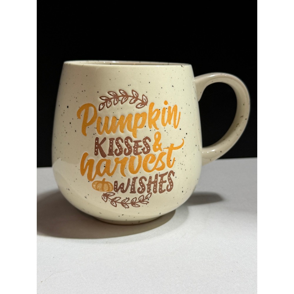 House Blend Mug Co Pumpkin Kisses Harvest Wishes Speckled Fall Ceramic Mug